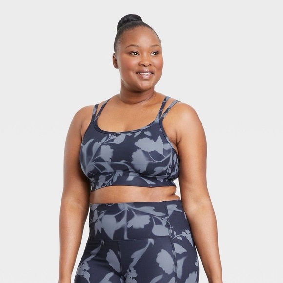 All in Motion Women's Light Support Strappy Racerback Bra | Size Large - Picture 8 of 13